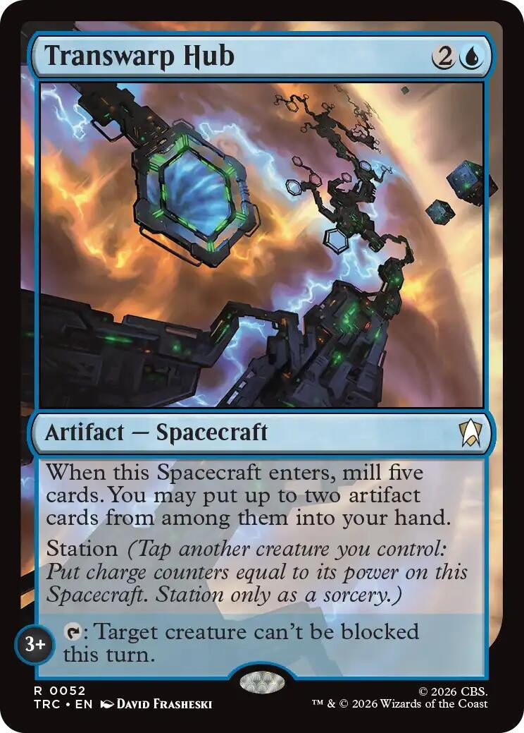 Image for Transwarp Hub (Surge Foil) (Commander: Star Trek) (52) (TRC) - Magic: The Gathering