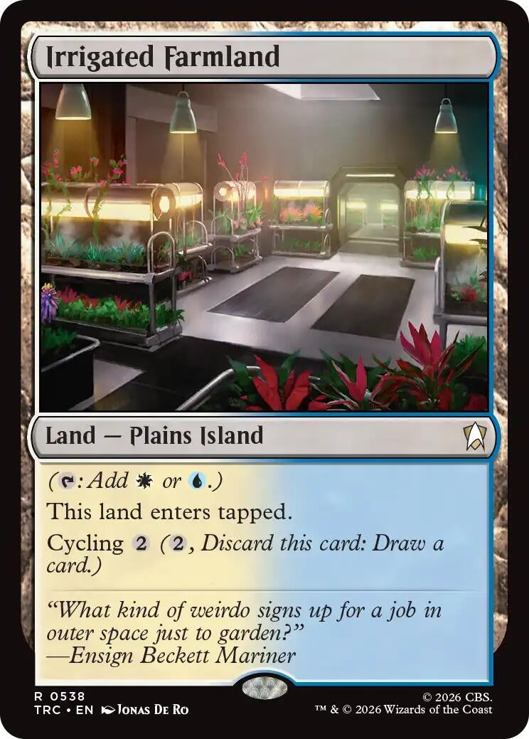 Image for Irrigated Farmland (Commander: Star Trek) (538) (TRC) - Magic: The Gathering