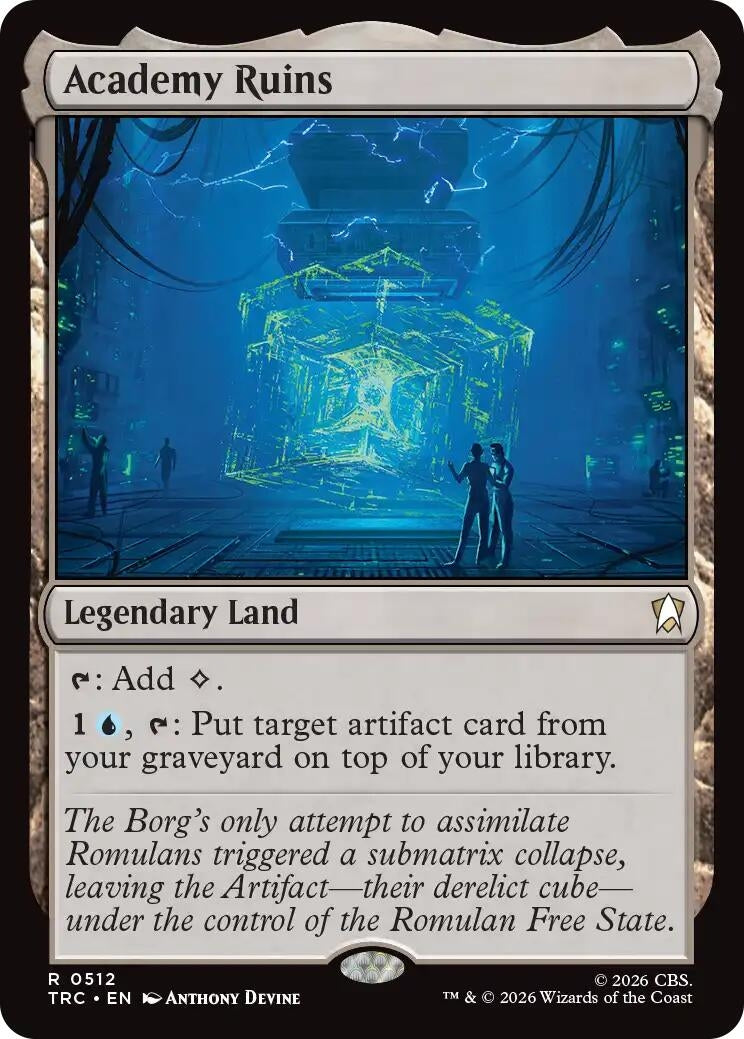 Image for Academy Ruins (Surge Foil) (Commander: Star Trek) (512) (TRC) - Magic: The Gathering