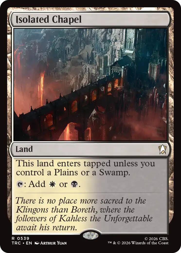 Image for Isolated Chapel (Surge Foil) (Commander: Star Trek) (539) (TRC) - Magic: The Gathering