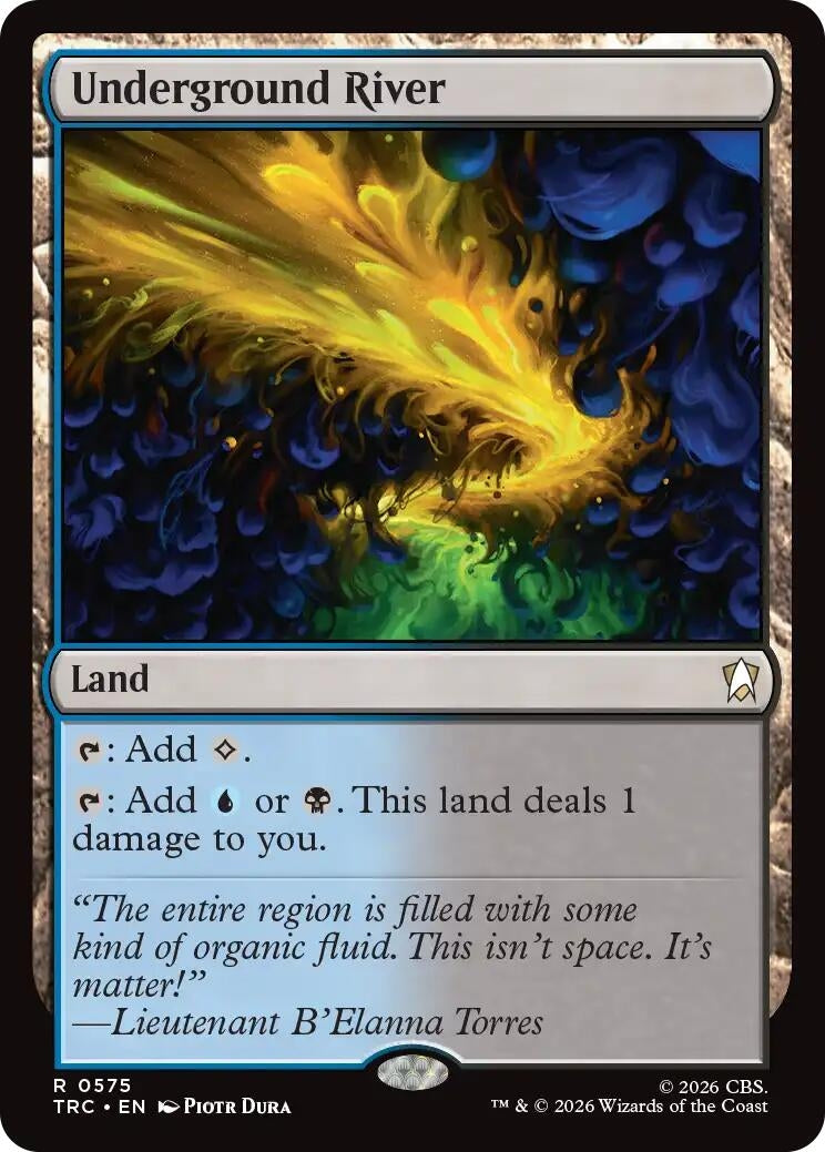Image for Underground River (Surge Foil) (Commander: Star Trek) (575) (TRC) - Magic: The Gathering
