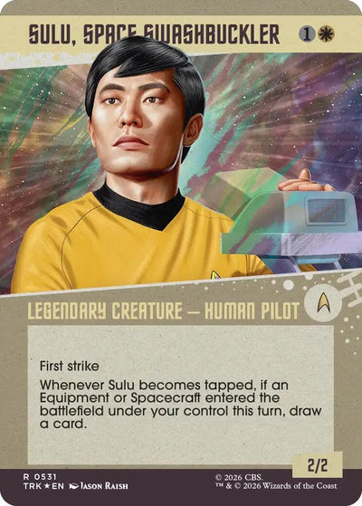 Sulu, Space Swashbuckler (Showcase) (Surge Foil) (Star Trek) (531) (TRK)