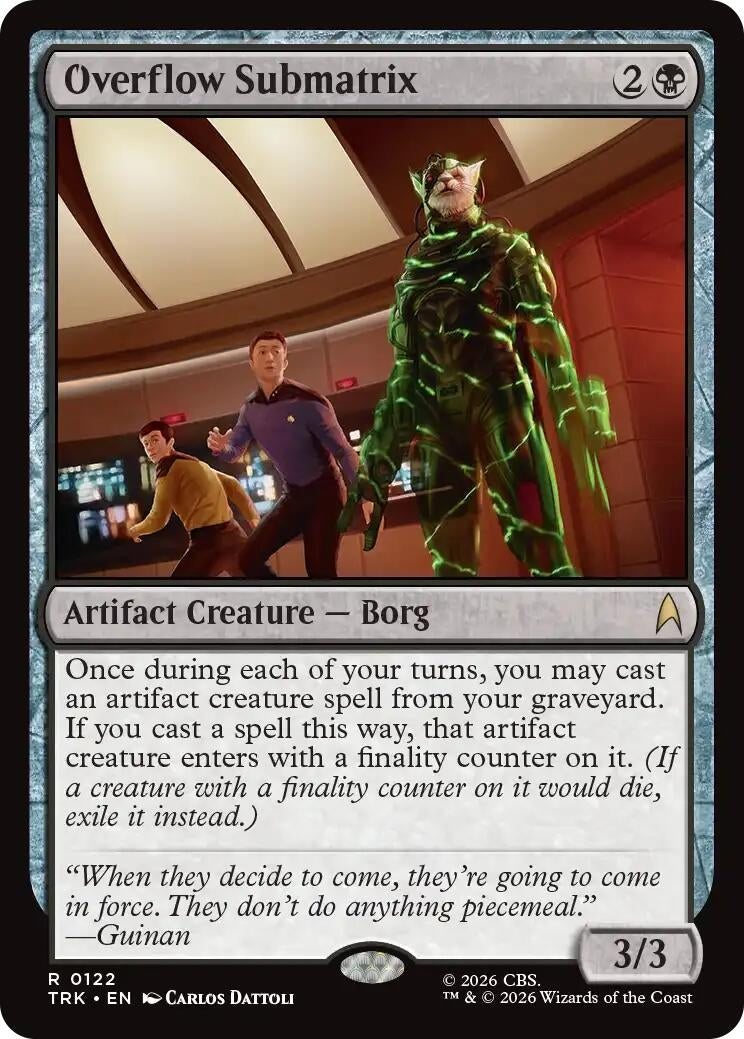 Image for Overflow Submatrix (Star Trek) (122) (TRK) - Magic: The Gathering