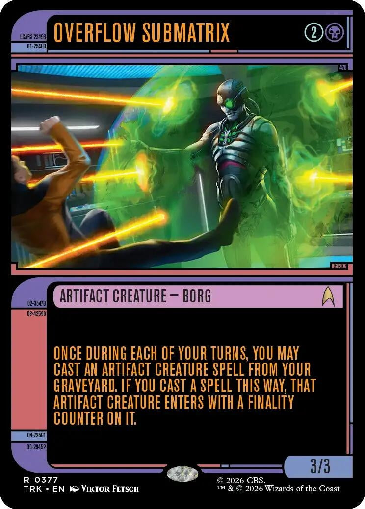 Image for Overflow Submatrix (Showcase) (Star Trek) (377) (TRK) - Magic: The Gathering