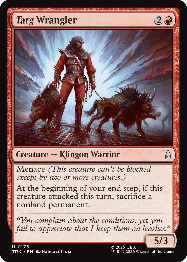 Image for Targ Wrangler (Star Trek) (175) (TRK) - Magic: The Gathering