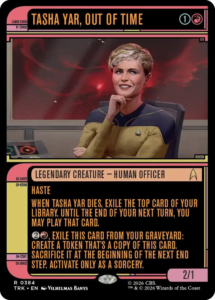 Image for Tasha Yar, Out of Time (Showcase) (Star Trek) (384) (TRK) - Magic: The Gathering