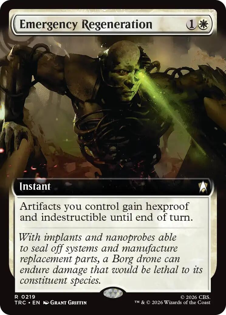 Image for Emergency Regeneration (Extended Art) (Commander: Star Trek) (219) (TRC) - Magic: The Gathering