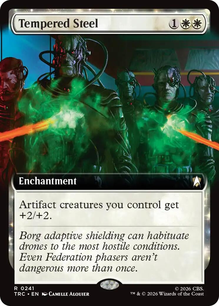 Image for Tempered Steel (Extended Art) (Commander: Star Trek) (241) (TRC) - Magic: The Gathering