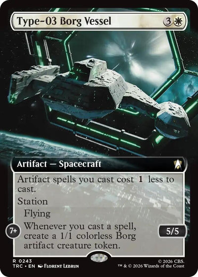 Type-03 Borg Vessel (Extended Art) (Commander: Star Trek) (243) (TRC)