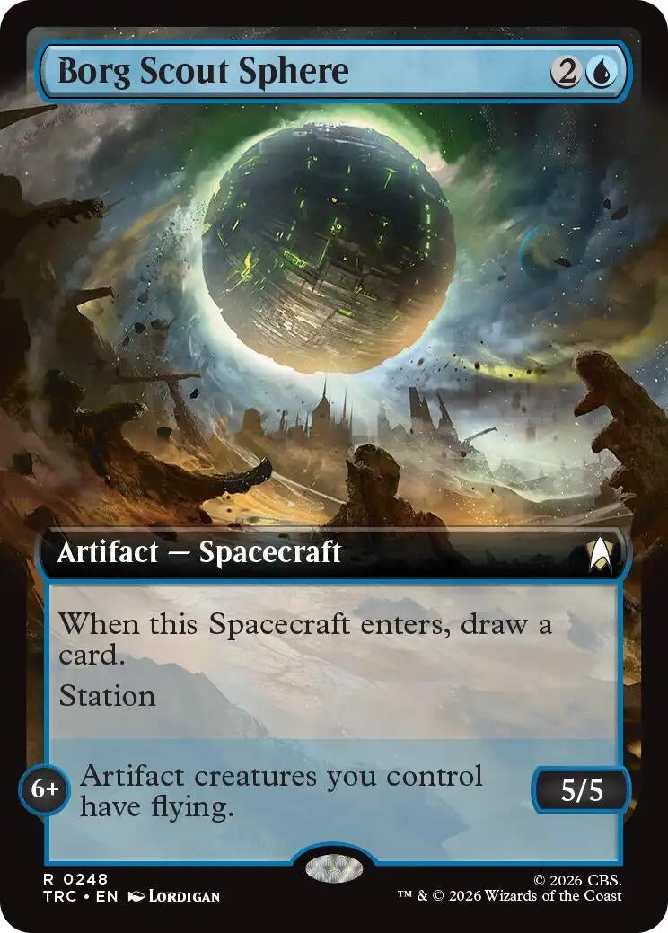 Image for Borg Scout Sphere (Extended Art) (Commander: Star Trek) (248) (TRC) - Magic: The Gathering