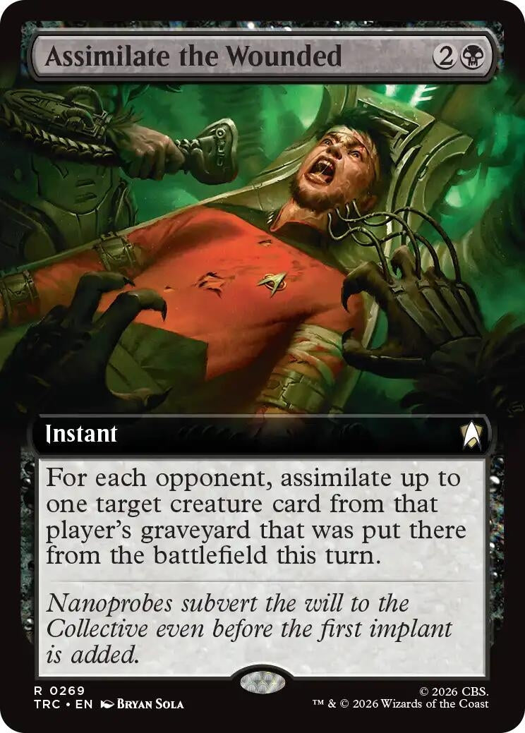 Image for Assimilate the Wounded (Extended Art) (Commander: Star Trek) (269) (TRC) - Magic: The Gathering