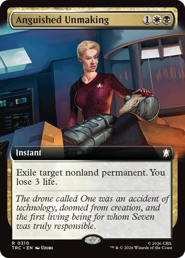Image for Anguished Unmaking (Extended Art) (Commander: Star Trek) (310) (TRC) - Magic: The Gathering