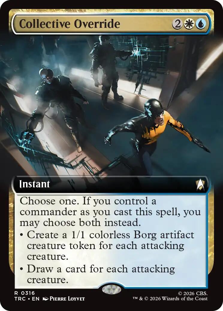 Image for Collective Override (Extended Art) (Commander: Star Trek) (316) (TRC) - Magic: The Gathering