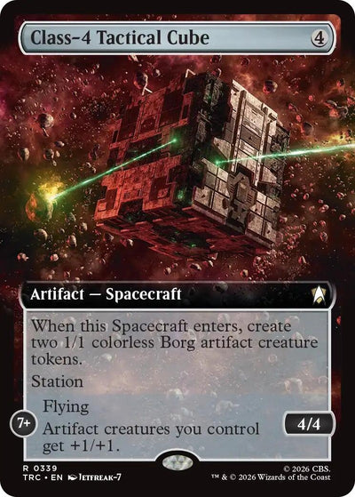 Class-4 Tactical Cube (Extended Art) (Commander: Star Trek) (339) (TRC)