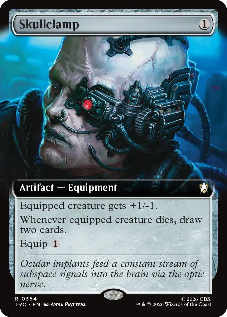 Image for Skullclamp (Extended Art) (Commander: Star Trek) (354) (TRC) - Magic: The Gathering