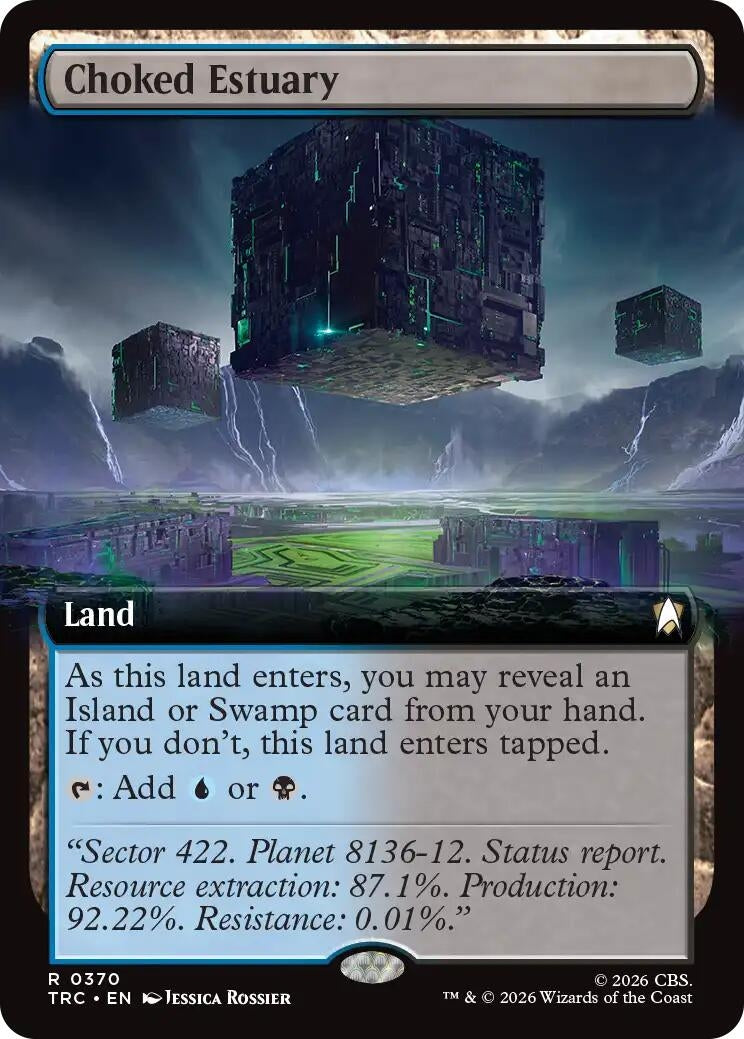 Image for Choked Estuary (Extended Art) (Commander: Star Trek) (370) (TRC) - Magic: The Gathering