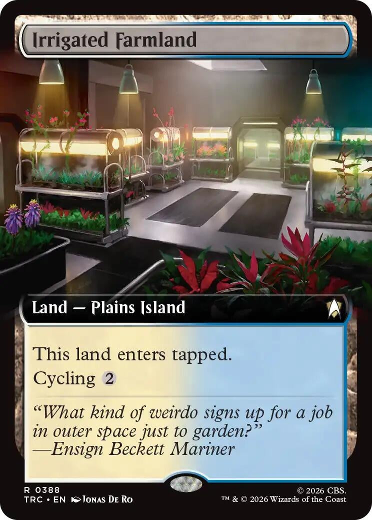 Image for Irrigated Farmland (Extended Art) (Commander: Star Trek) (388) (TRC) - Magic: The Gathering