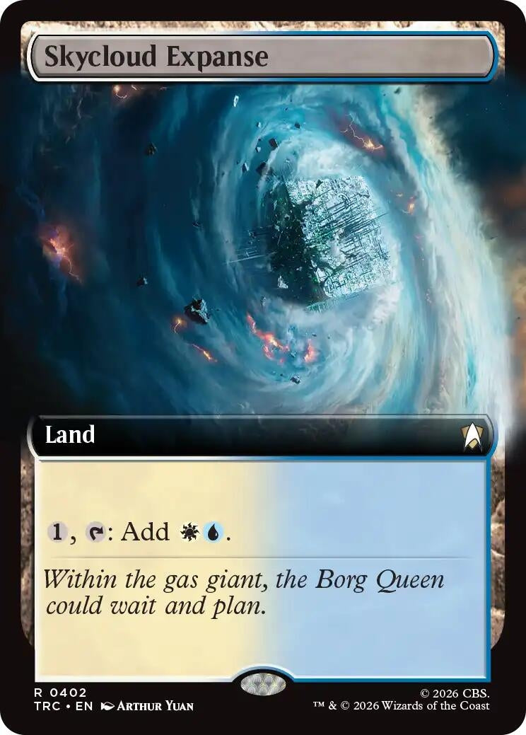 Image for Skycloud Expanse (Extended Art) (Commander: Star Trek) (402) (TRC) - Magic: The Gathering