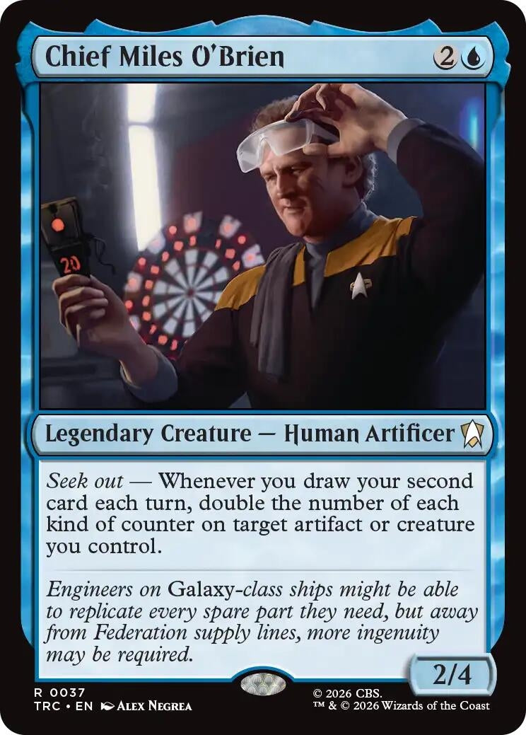 Image for Chief Miles O'Brien (Surge Foil) (Commander: Star Trek) (37) (TRC) - Magic: The Gathering