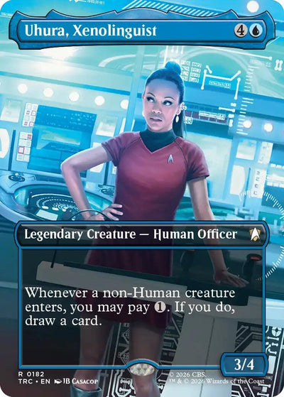 Uhura, Xenolinguist (Borderless) (Commander: Star Trek) (182) (TRC)
