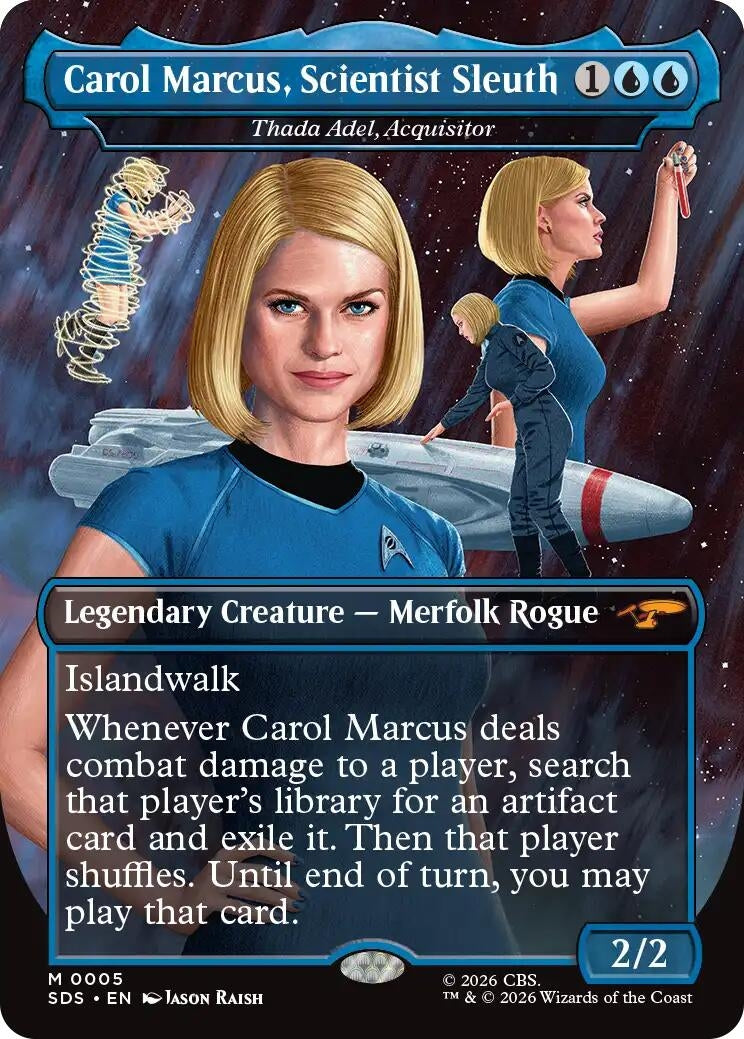 Image for Carol Marcus, Scientist Sleuth - Thada Adel, Acquisitor (Borderless) (Star Trek: Stardates) (5) (SDS) - Magic: The Gathering