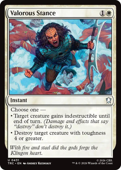 Valorous Stance (Surge Foil) (Commander: Star Trek) (TRC)