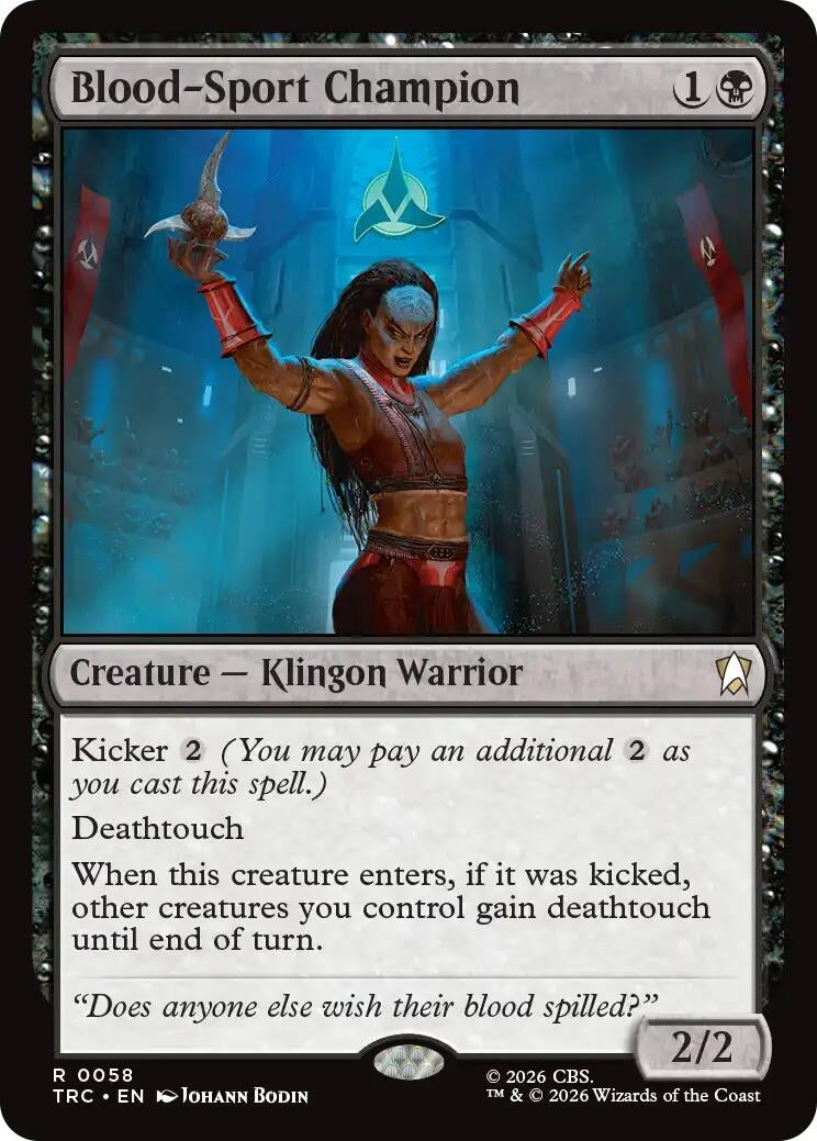 Image for Blood-Sport Champion (Commander: Star Trek) (TRC) - Magic: The Gathering