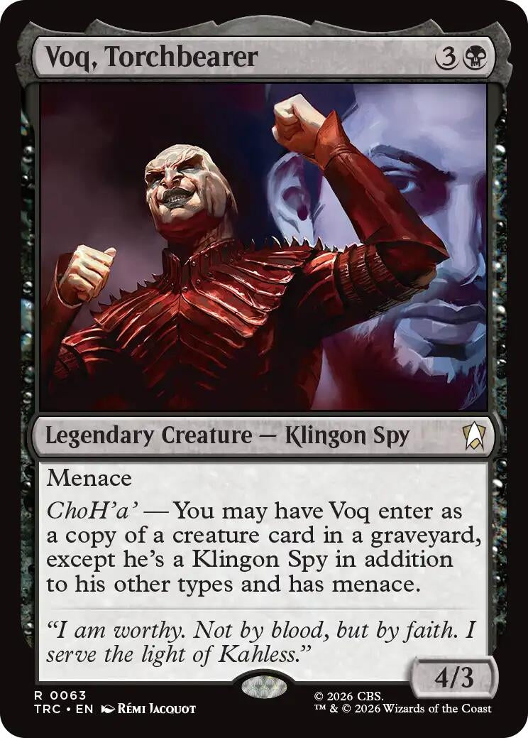 Image for Voq, Torchbearer (Commander: Star Trek) (TRC) - Magic: The Gathering