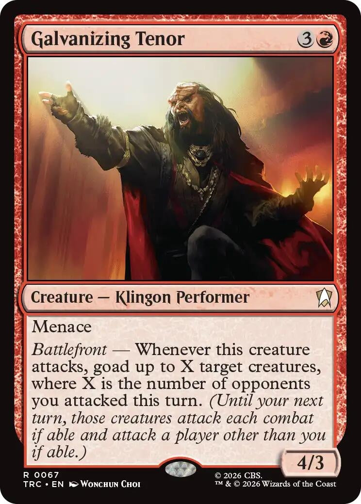 Image for Galvanizing Tenor (Commander: Star Trek) (TRC) - Magic: The Gathering