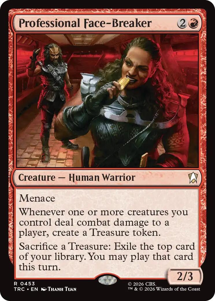Image for Professional Face-Breaker (Commander: Star Trek) (TRC) - Magic: The Gathering