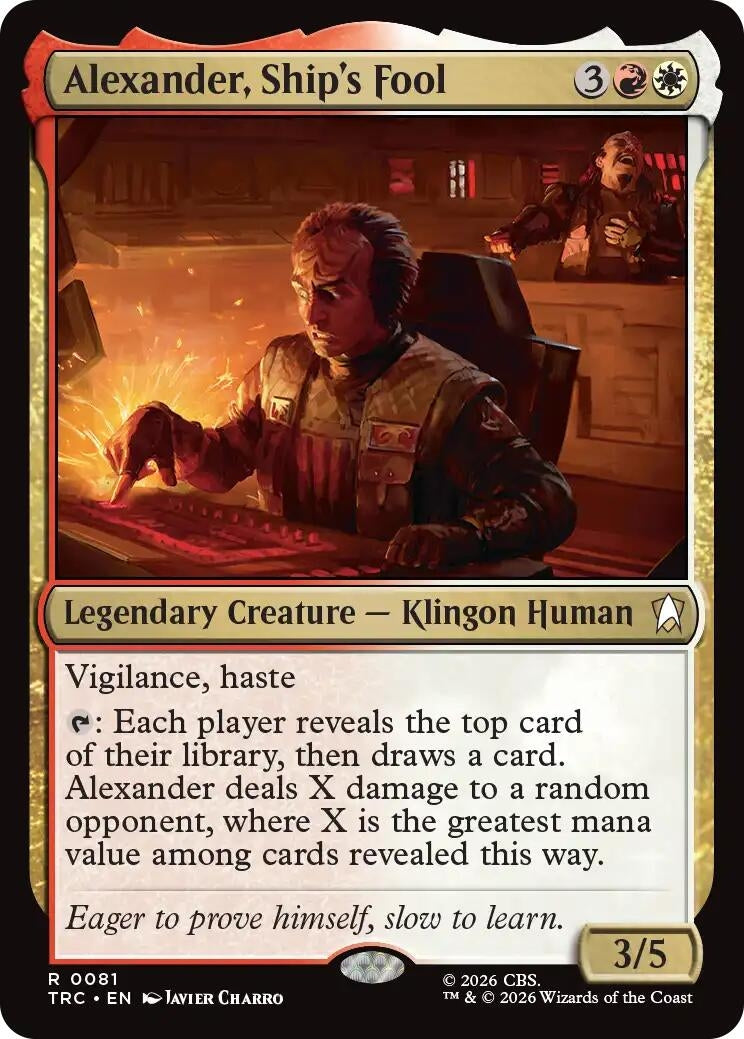 Image for Alexander, Ship's Fool (Commander: Star Trek) (TRC) - Magic: The Gathering