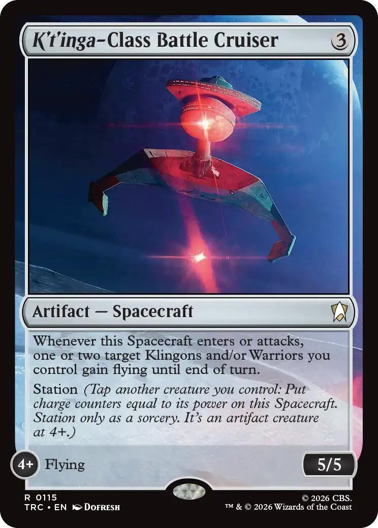 Image for K't'inga-Class Battle Cruiser (Commander: Star Trek) (TRC) - Magic: The Gathering