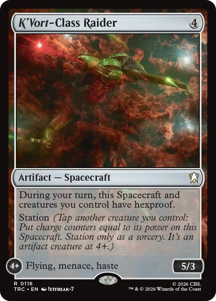 Image for K'Vort-Class Raider (Surge Foil) (Commander: Star Trek) (TRC) - Magic: The Gathering