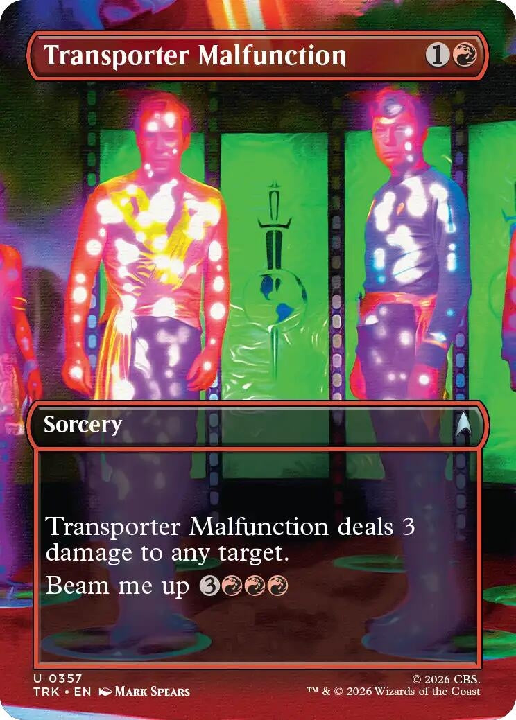 Image for Transporter Malfunction (Borderless) (Star Trek) (357) (TRK) - Magic: The Gathering