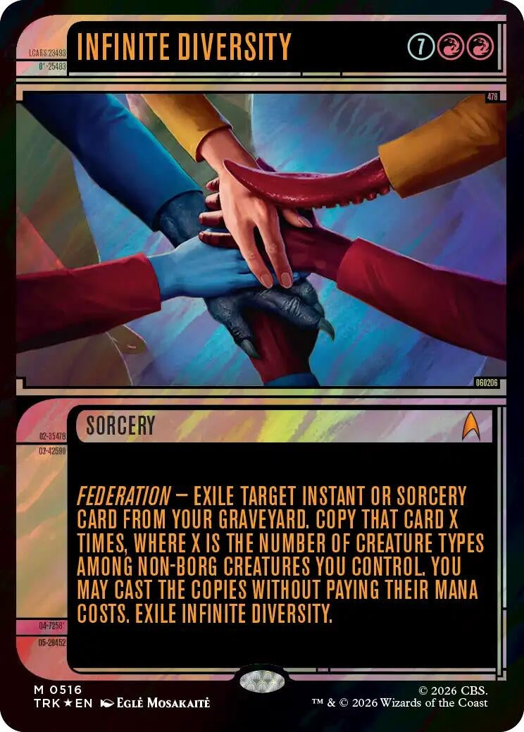 Image for Infinite Diversity (Showcase) (Surge Foil) (Star Trek) (516) (TRK) - Magic: The Gathering