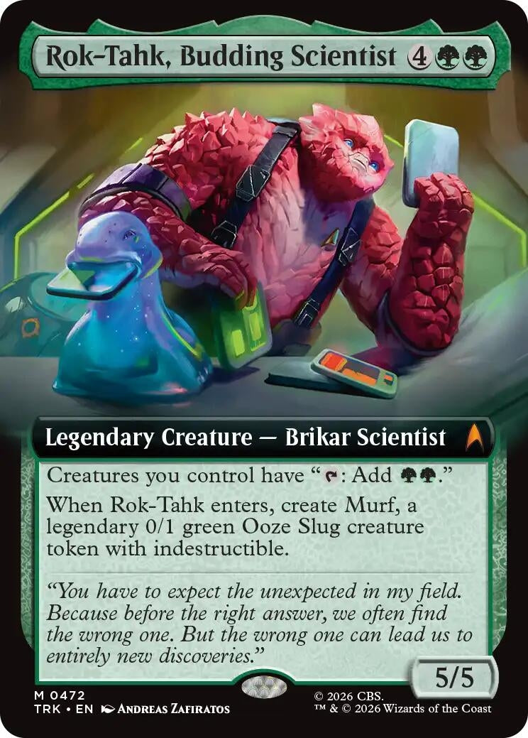 Image for Rok-Tahk, Budding Scientist (Extended Art) (Star Trek) (472) (TRK) - Magic: The Gathering