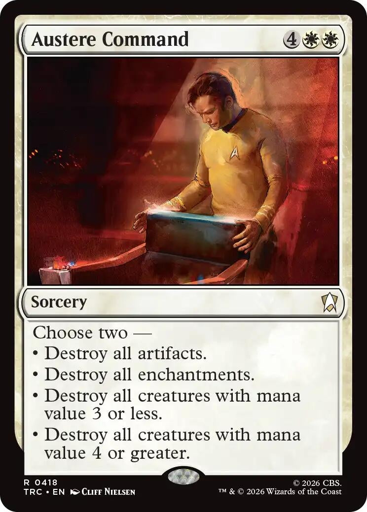 Image for Austere Command (Commander: Star Trek) (418) (TRC) - Magic: The Gathering
