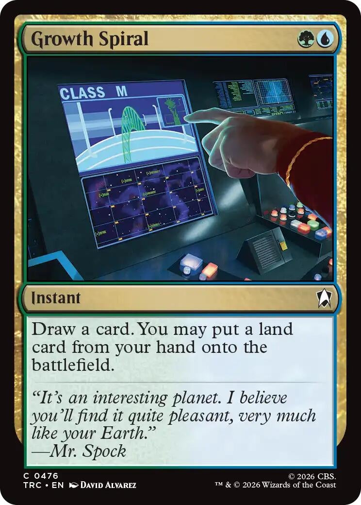 Image for Growth Spiral (Commander: Star Trek) (476) (TRC) - Magic: The Gathering