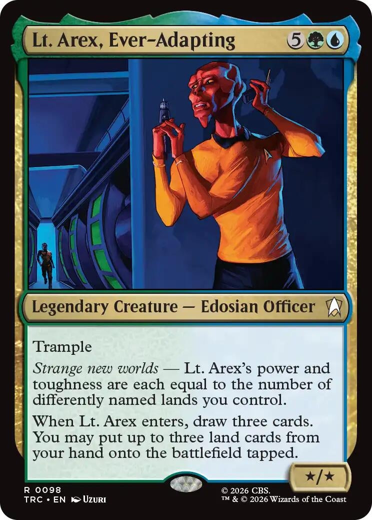 Image for Lt. Arex, Ever-Adapting (Surge Foil) (Commander: Star Trek) (98) (TRC) - Magic: The Gathering