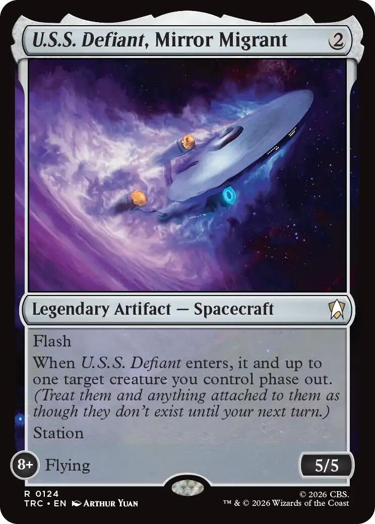 Image for U.S.S. Defiant, Mirror Migrant (Surge Foil) (Commander: Star Trek) (124) (TRC) - Magic: The Gathering