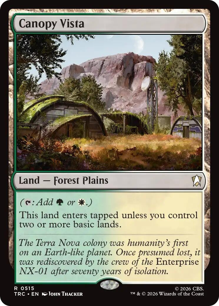 Image for Canopy Vista (Commander: Star Trek) (515) (TRC) - Magic: The Gathering