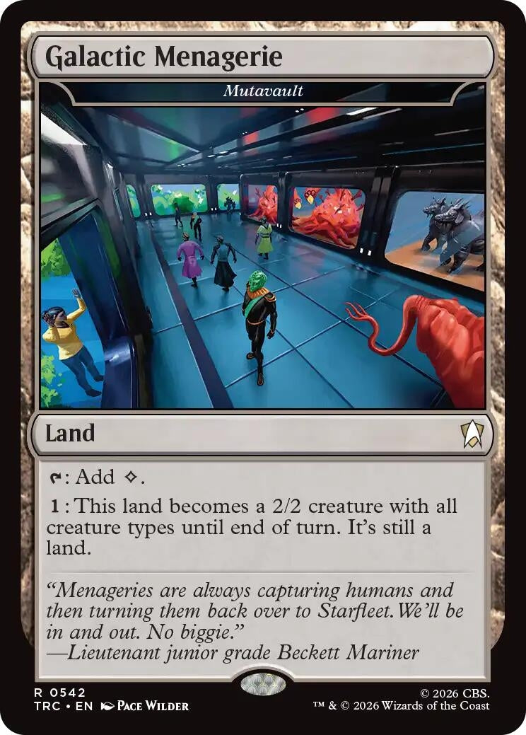 Image for Galactic Menagerie - Mutavault (Commander: Star Trek) (542) (TRC) - Magic: The Gathering