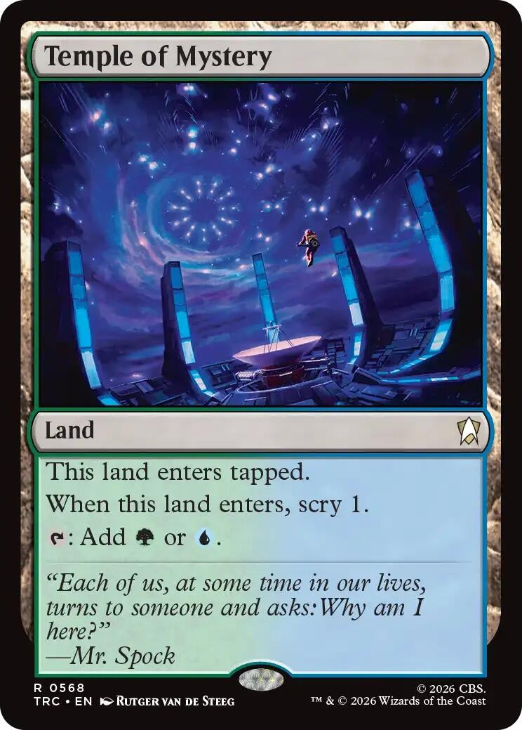 Image for Temple of Mystery (Commander: Star Trek) (568) (TRC) - Magic: The Gathering