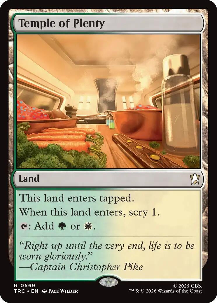 Image for Temple of Plenty (Surge Foil) (Commander: Star Trek) (569) (TRC) - Magic: The Gathering