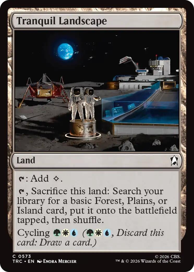 Image for Tranquil Landscape (Surge Foil) (Commander: Star Trek) (573) (TRC) - Magic: The Gathering
