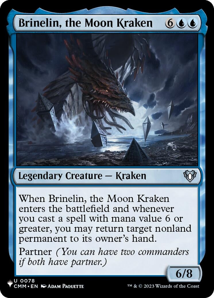 Image for Brinelin, the Moon Kraken (CMM) (Commander Masters) (CMM) - Magic: The Gathering