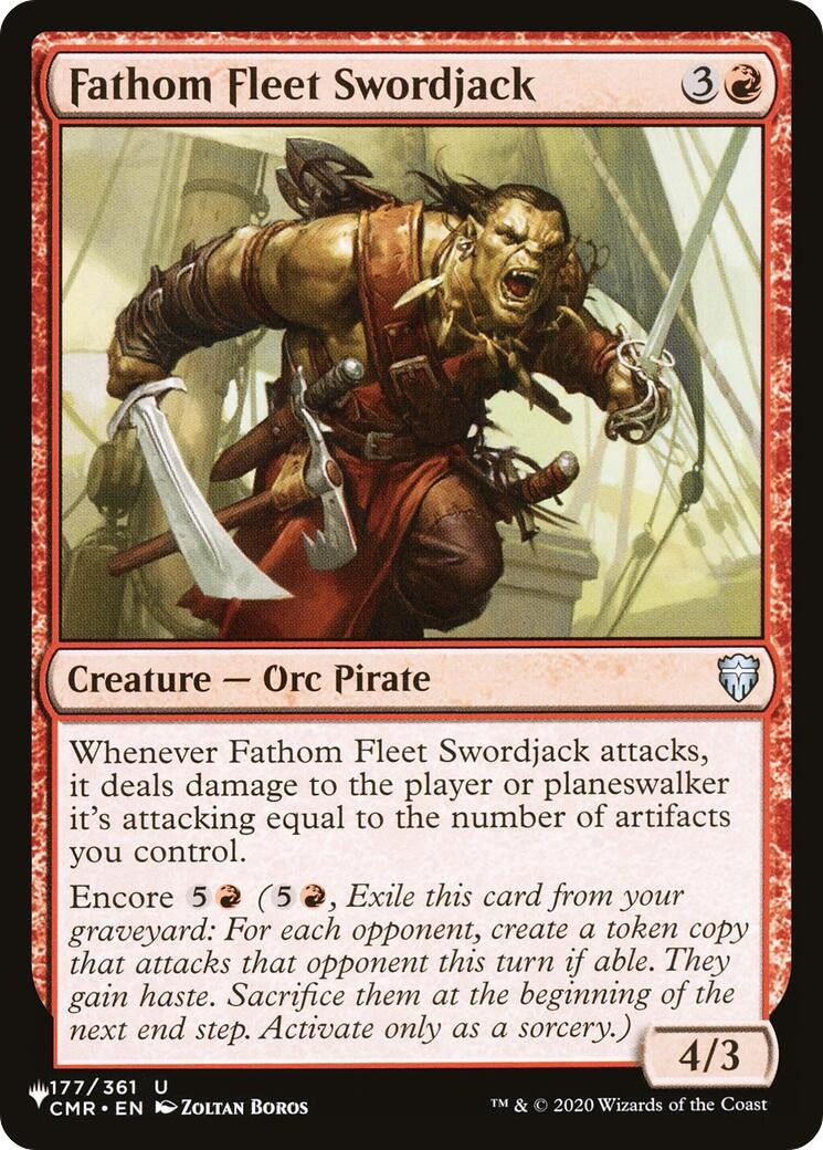 Image for Fathom Fleet Swordjack (The List Reprints) (LIST) - Magic: The Gathering