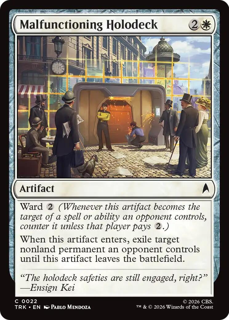 Image for Malfunctioning Holodeck (Star Trek) (22) (TRK) - Magic: The Gathering