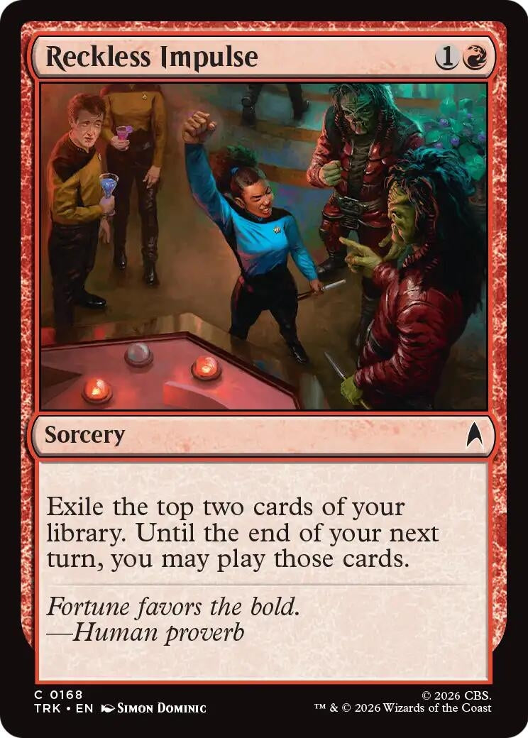 Image for Reckless Impulse (Star Trek) (TRK) - Magic: The Gathering