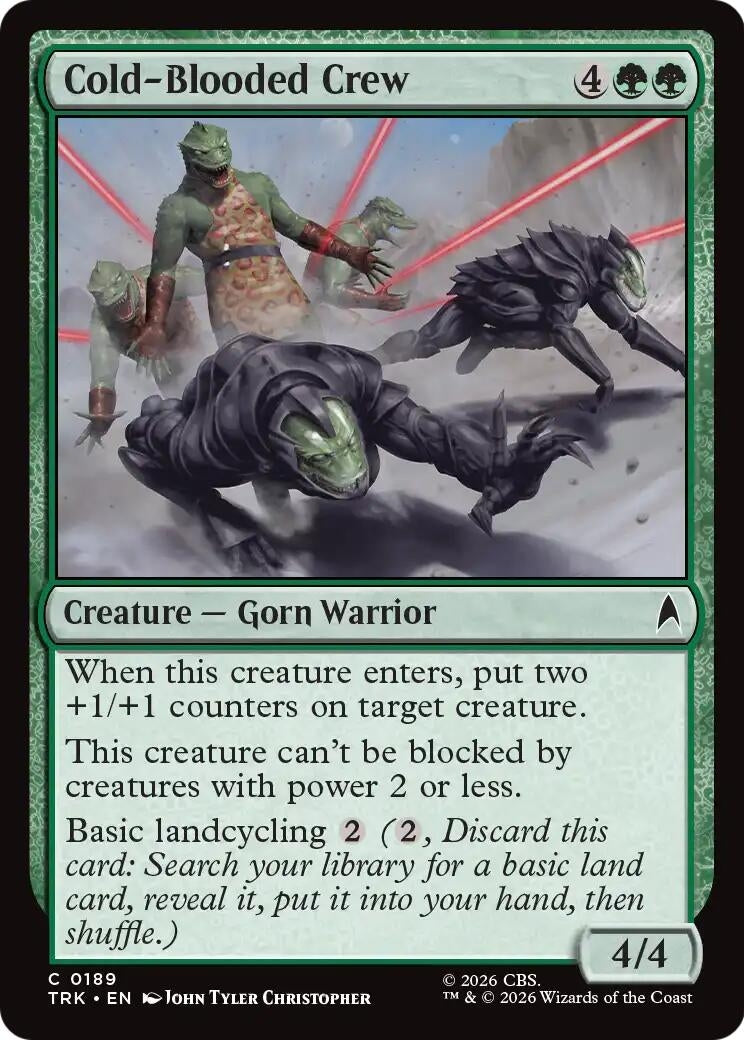 Image for Cold-Blooded Crew (Star Trek) (TRK) - Magic: The Gathering